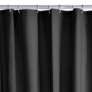 Rideau de douche PEVA uni  180x200cm Noir