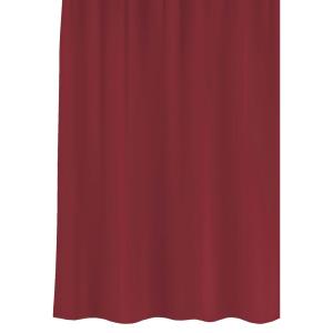 Rideau de douche plastique rouge avec 12 anneaux 180x200cm
