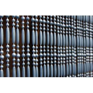 Rideau de porte en perles grises frejus 90x210 cm