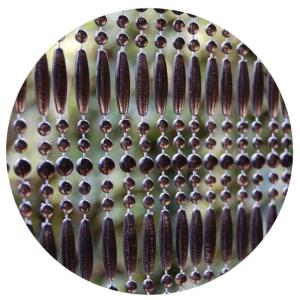 Rideau de porte en perles noires fréjus 100x230 cm