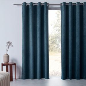 Rideau en acrylique bleu artic 135x260cm