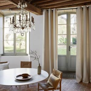 Rideau en coton ecru 135x350 cm