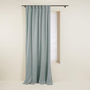 Rideau en lin vert 200x275 cm