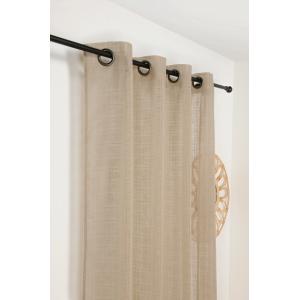 Rideau en polyester et en coton lin 145 x 260 cm