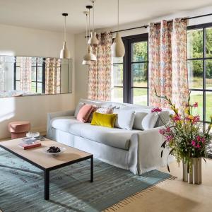 Rideau en polyester multicolore 145x270 cm