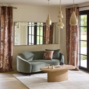 Rideau en polyester orange 200x270 cm