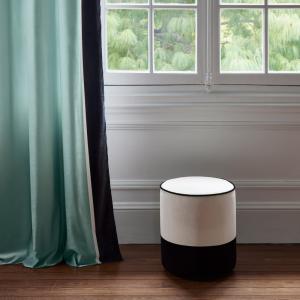 Rideau en polyester vert 145x268 cm