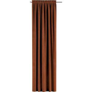 Rideau galon fronceur Polyester Marron