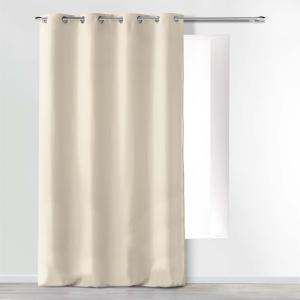 Rideau microfibre unie naturel 140x260cm