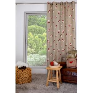 Rideau montagne Eldelweiss lin 180x240cm