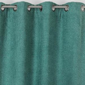 Rideau obscurcissant aspect laine chinée polyester vert sap…