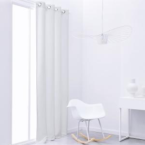 Rideau occultant à oeillets uni  140x240 cm Blanc