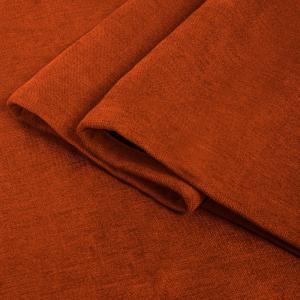 Rideau occultant en polyester orange poterie 140x260cm