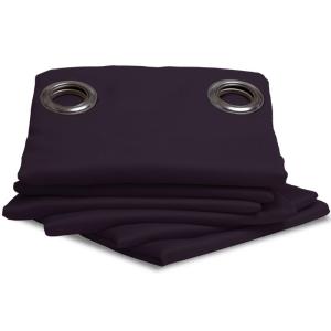 Rideau occultant et thermique moondream polyester aubergine…