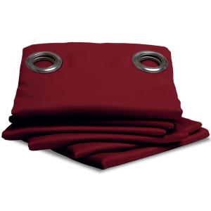 Rideau occultant et thermique moondream polyester bordeaux…