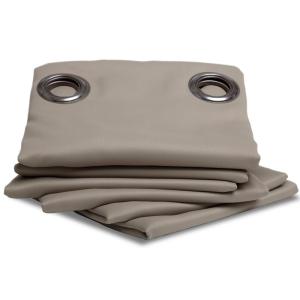 Rideau occultant et thermique moondream polyester taupe 260…