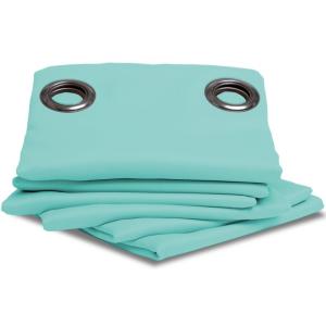 Rideau occultant et thermique moondream polyester turquoise…