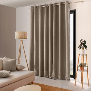 Rideau occultant grande largeur naturel - 240 x 300 cm