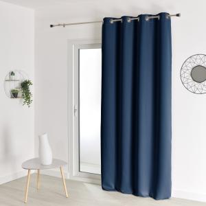 Rideau occultant ignifugé m1 non feu polyester bleu encre 2…