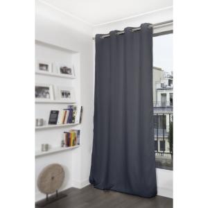 Rideau Occultant Oeillet gris mc713 140x180