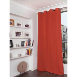 Rideau occultant Oeillet orange mc374 140x260