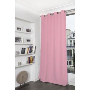 Rideau Occultant Oeillet rose mc53 140x260