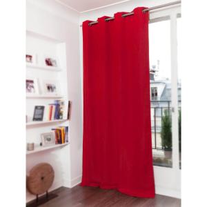 Rideau occultant Oeillet rouge mc310 140x260