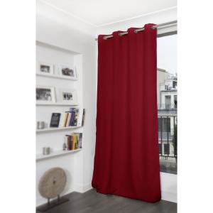 Rideau Occultant Oeillet rouge mc330 140x300