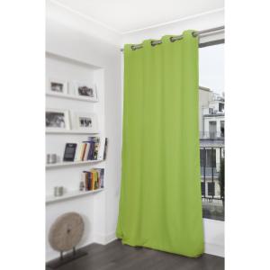 Rideau Occultant Oeillet vert mc566 140x180