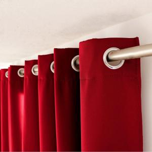 Rideau occultant  polyester Rouge 140 X 240