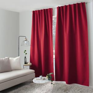 Rideau occultant  polyester Rouge 140x240