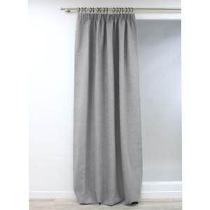 Rideau Occultant Total Effet Lin Galon fronceur Gris MC733…