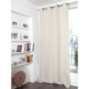 Rideau Occultant Total Œillet Beige MC632 130x260