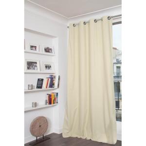 Rideau Occultant Total Oeillet beige mc634 135x250