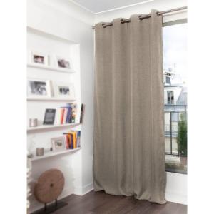 Rideau Occultant Total Oeillet Beige MC8220 130x260