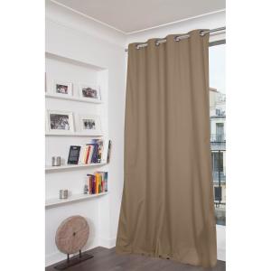 Rideau Occultant Total Oeillet beige mc8220 135x250