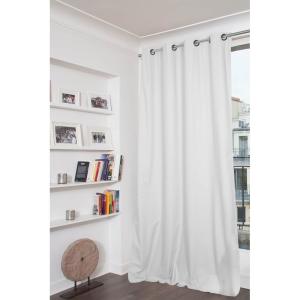 Rideau Occultant Total Oeillet blanc mc720 135x250