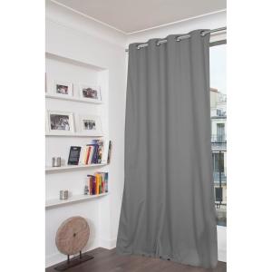 Rideau Occultant Total Oeillet gris mc09 135x250