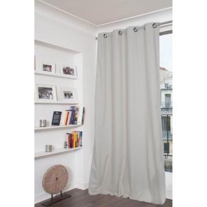 Rideau Occultant Total Oeillet gris mc17 135x250