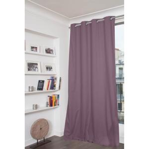 Rideau Occultant Total Oeillet violet mc407 135x250