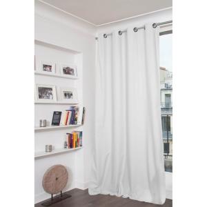 Rideau Occultant Total Oeillets Blanc MC720 135x250