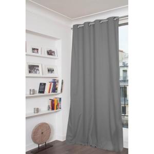 Rideau Occultant Total Oeillets Gris MC09 135x250