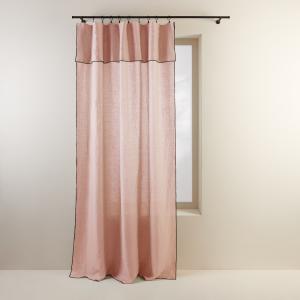 Rideau panneau 200x280 cm Rose poudré et bourdon noir  en L…
