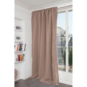 Rideau phonique Galon fronceur beige mc8220 140x260