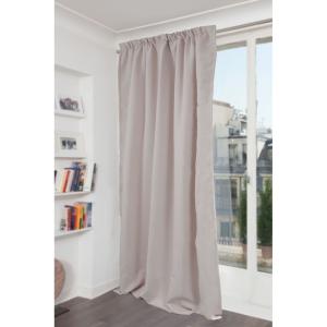 Rideau phonique Galon fronceur gris mc17 140x260