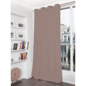 Rideau phonique Oeillet beige mc8220 140x260