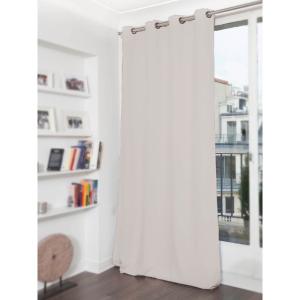 Rideau phonique Oeillet gris mc17 140x180