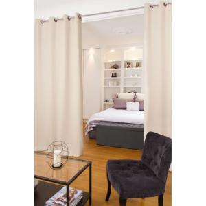 Rideau phonique séparateur pièce Œillet Beige MC15 135x250…