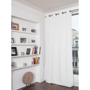 Rideau phonique Velours Œillet Blanc MC720 130x260
