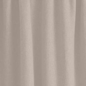 Rideau plissé effet lin beige 140x280 cm
